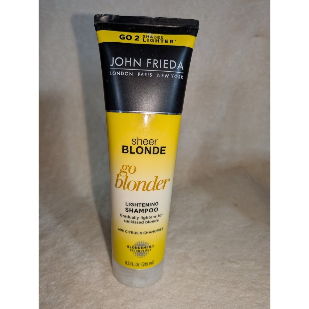 NEW John Frieda Go Blonder Lightening Shampoo 8.3oz Citrus & Chamomile 2  shades